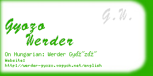 gyozo werder business card